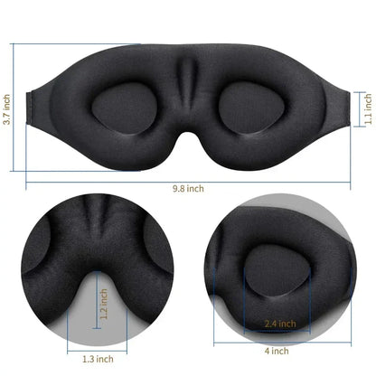 Eye Mask for Sleeping 3D Contoured Cup Blindfold Concave Molded Night Sleep Mask Block Out Light with Women Men Cute Sleep Mask