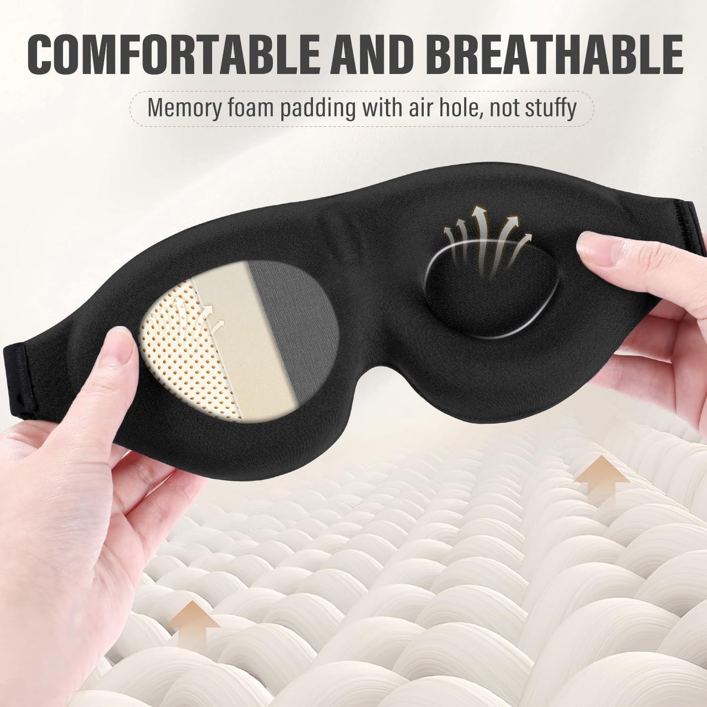 Contoured Sleep Mask – Ultra-Soft Night Blindfold