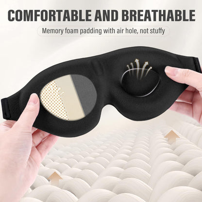 Contoured Sleep Mask – Ultra-Soft Night Blindfold